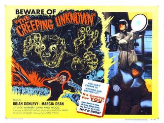 The poster for the US version of this film. Note that the odd looking creature depicted is nowhere to be seen in the movie.