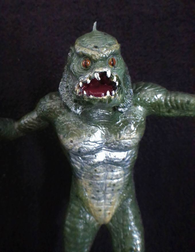 Close up of the Gill Man. I gave him orange eyes though they are white in the film.